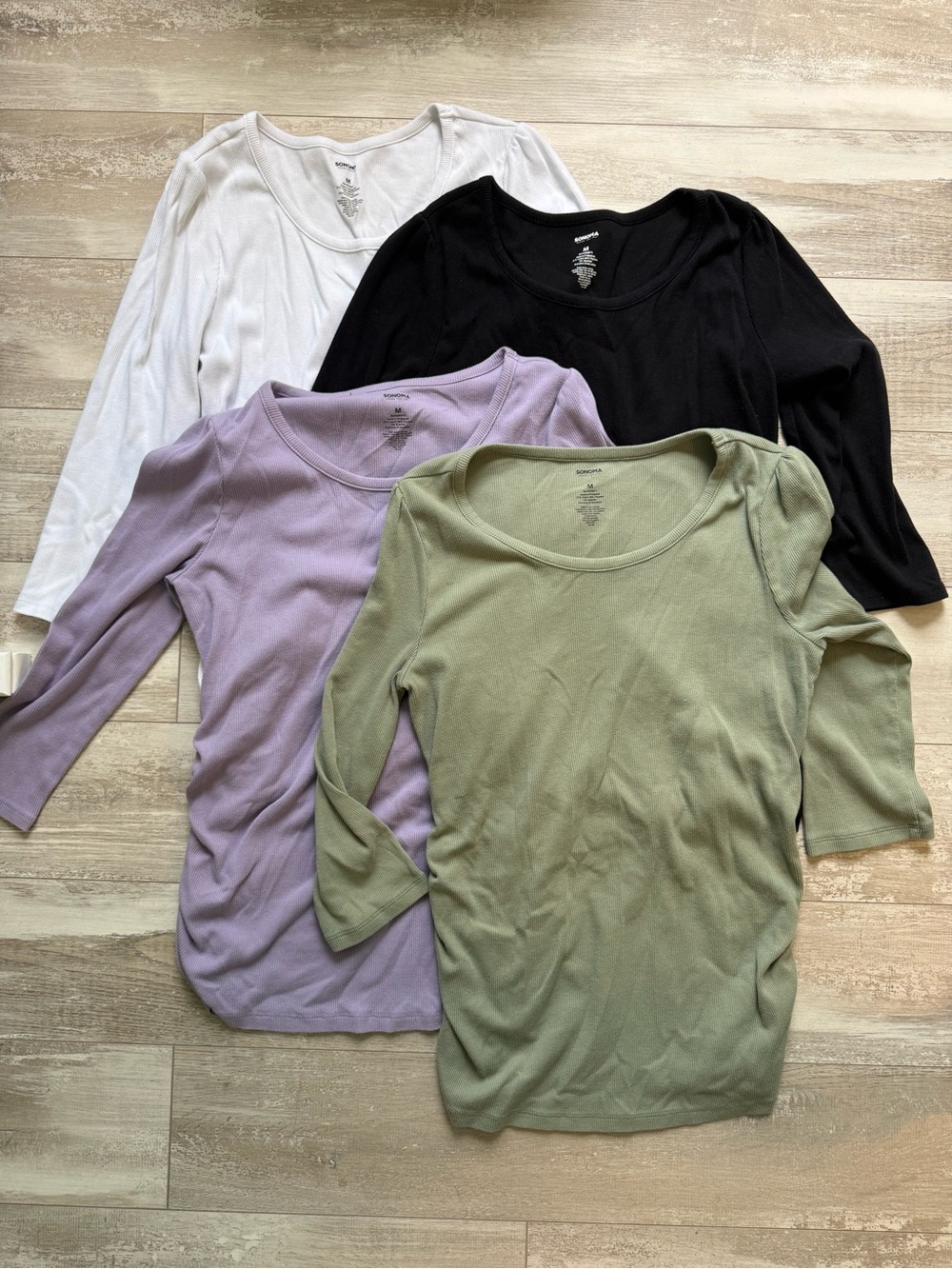 Sonoma Kohls Maternity 3/4 Sleeve Blouses (4 Included) | Size M | EUC